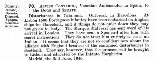 England and Venice
 (1640-1642)