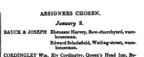 Bankrupts in England and Wales
 (1824)