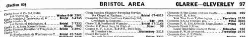 Bristol Area Telephone Subscribers (1957)