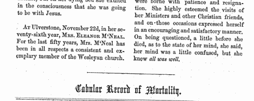 Methodist Obituaries (1856)