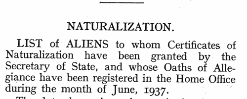 Naturalized Aliens (1937)