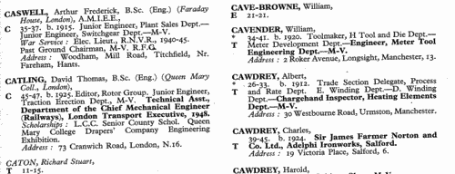 Metropolitan-Vickers Ex-Apprentices and Ex-Trainees
 (1950)