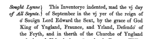 Churchwardens of Irstead, Norfolk
 (1552)