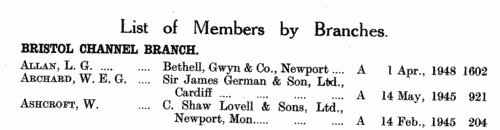 Shipping and Forwarding Agents: Liverpool and District
 (1948)