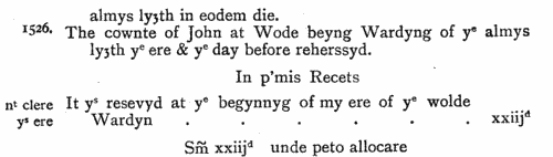 Morebath Churchwardens' Accounts
 (1520)