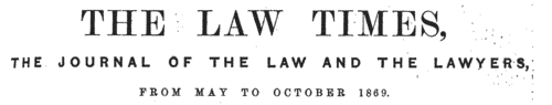 The Law Times: Marriage Notices: Grooms (1869)