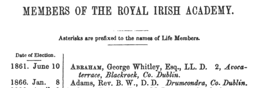 Members of the Royal Irish Academy (1869)