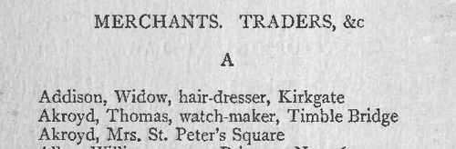 Leeds Traders
 (1798)