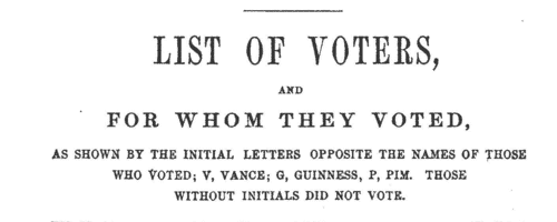 Dublin Electors
 (1865)