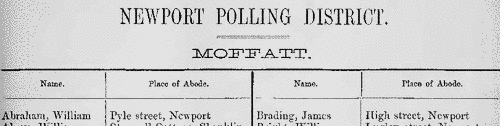 Isle of Wight Electors: Newport: for Cochrane
 (1870)