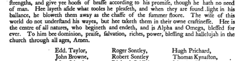 Diverse that Wait for the Lord Jesus in Denbighshire
 (1653)