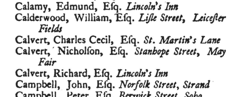 Members of the Society for the Encouragement of Arts &c. (1766)