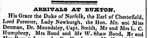 Arrivals at Buxton
 (1837)