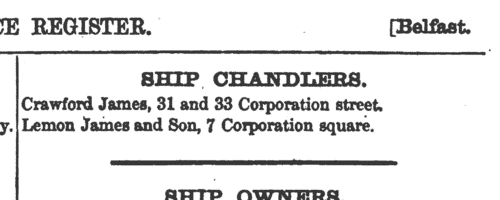 London Local Marine Board Ship Owners
 (1863)