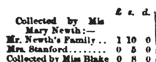 London Missionary Contributions: Broad Street
 (1850)