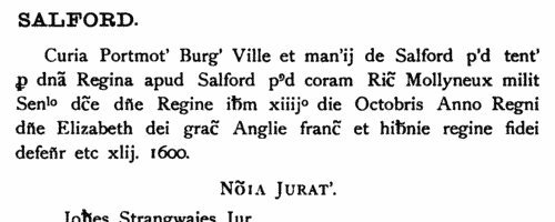 Salford Portmote
 (1597)