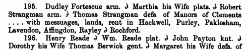 Essex Feet of Fines: Michaelmas 1 James I
 (1603)