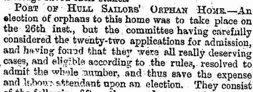 Hull Sailors' Orphan Boys
 (1877)