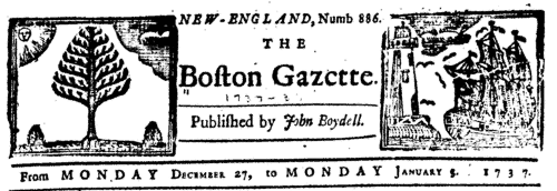 Masters of Ships in Boston, New England (1737)