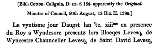 Liegemen and Courtiers (1389)