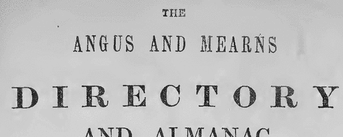 Inhabitants of Brechin (1847)