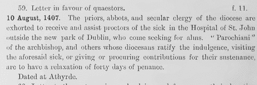 Witnesses to grants by the Archbishop of Armagh (1264)