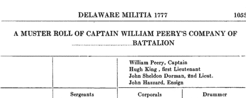 Descriptions of Delaware Militiamen (1778)